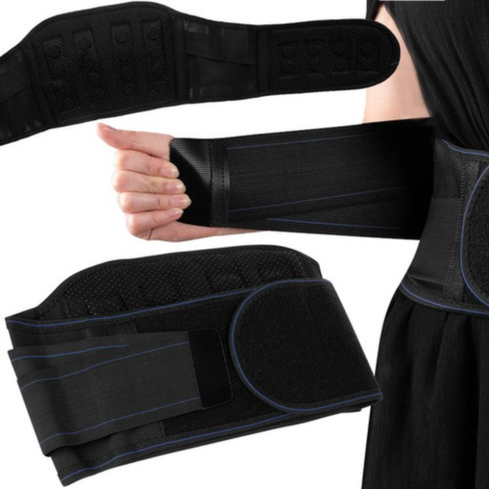 Centura lombara magnetica VarioShop®, pentru sustinerea spatelui, cu 24 magneti, insertii de aluminiu, circumferinta talie 95-110 cm, negru [8]