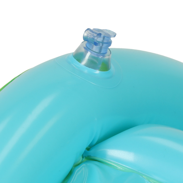 Colac gonflabil copii 1-2 ani VarioShop®, cu protectie solara si scaun, verde-albastru [8]