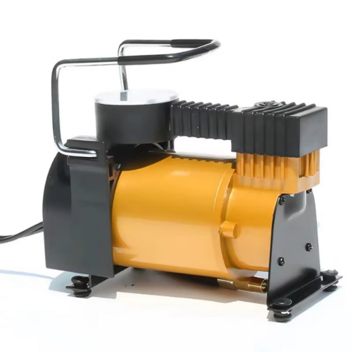 Compresor auto portabil VarioShop®, 12V, 150 PSI, 10 BAR, cu manometru si accesorii pentru umflat roti, mingi si saltele gonflabile, 16 x 15 cm [20]
