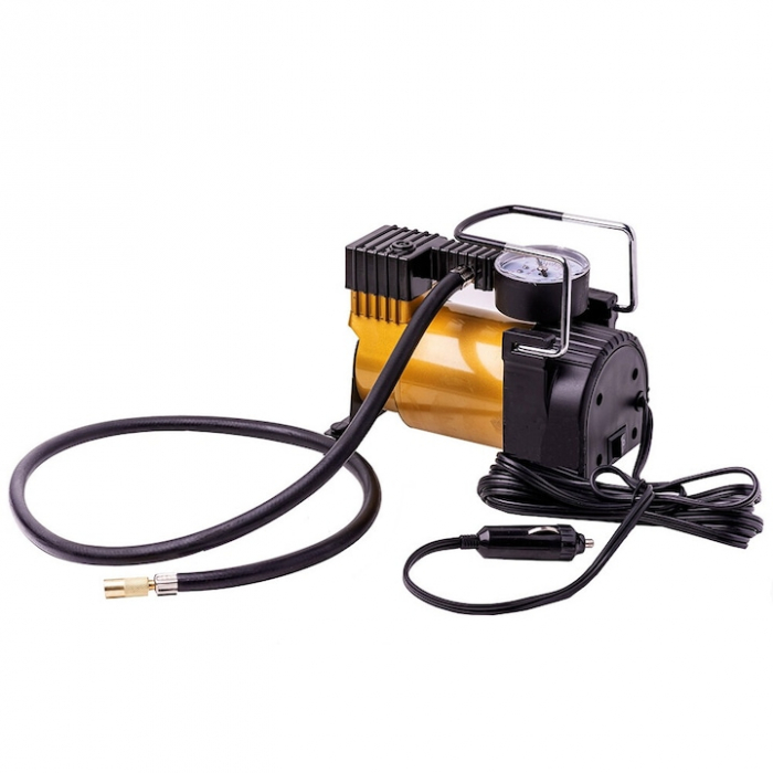 Compresor auto portabil VarioShop®, 12V, 150 PSI, 10 BAR, cu manometru si accesorii pentru umflat roti, mingi si saltele gonflabile, 16 x 15 cm [17]