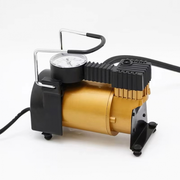 Compresor auto portabil VarioShop®, 12V, 150 PSI, 10 BAR, cu manometru si accesorii pentru umflat roti, mingi si saltele gonflabile, 16 x 15 cm [18]