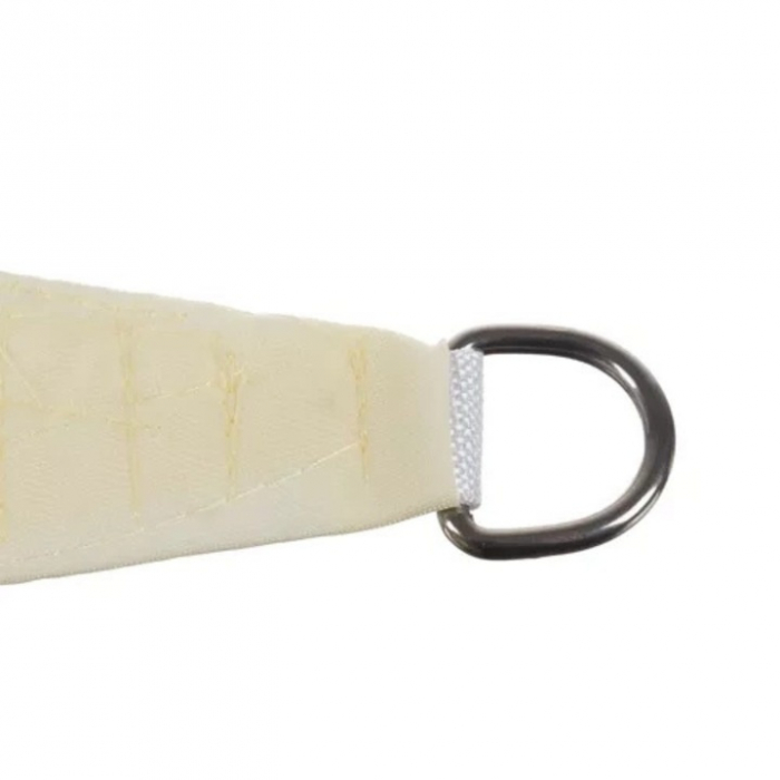 Copertina impermeabila pentru soare 3 x 3 x 3 cm VarioShop®, copertina triunghiulara, cu agatatoare, densitate 120 g/mp, Crem [17]