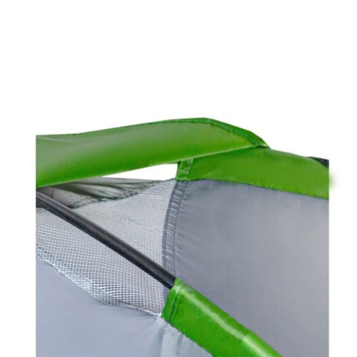 Cort camping, VarioShop®, 4 persoane, tip igloo, impermeabil, usor de montat, husa de transport, plasa de tantari si ventilatie superioara, 320 x 200 x 140 cm, Verde/Gri [5]