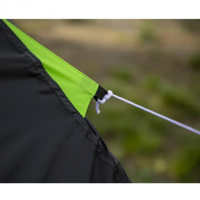 Cort de camping pentru 2 persoane VarioShop®, Impermeabil, Usor de Montat, Ventilat si Compact, Ideal pentru Drumetii si Excursii, Negru/Verde [12]