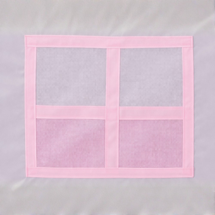 Cort de joaca tip castel VarioShop®, pentru copii, roz, cu 2 ferestre si intrare cu perdea, pentru interior si exterior, 130 x 98 x 125 cm [9]