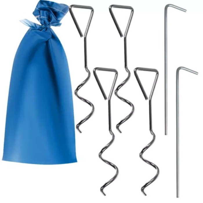 Cort de plaja autoextensibil pentru 2 persoane cu protectie UV si plasa de tantari 150 x 120 x 110 cm, ideal pentru soare, vant si nisip, Albastru [6]