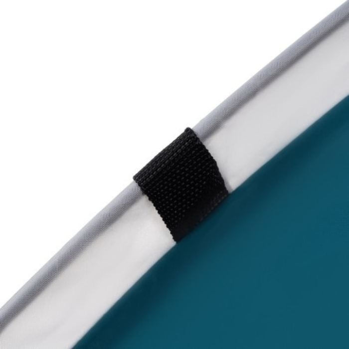 Cort de plaja pentru 3 persoane VarioShop®, cu fermoar dublu, protectie UV si vant, pliabil, usor de transportat, montaj instant POP-UP, 200 x 120 x 110 cm, Albastru/Alb [12]
