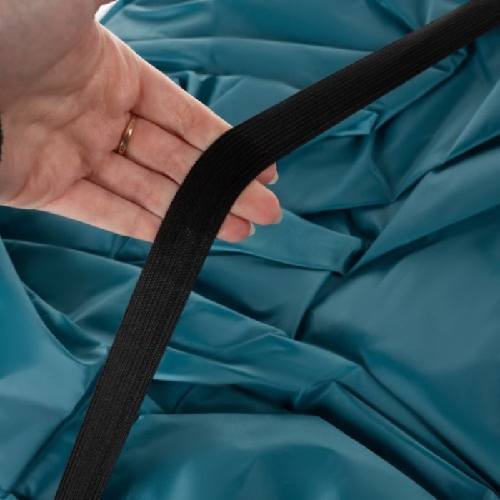 Cort de plaja pentru 3 persoane VarioShop®, cu fermoar dublu, protectie UV si vant, pliabil, usor de transportat, montaj instant POP-UP, 200 x 120 x 110 cm, Albastru/Alb [9]
