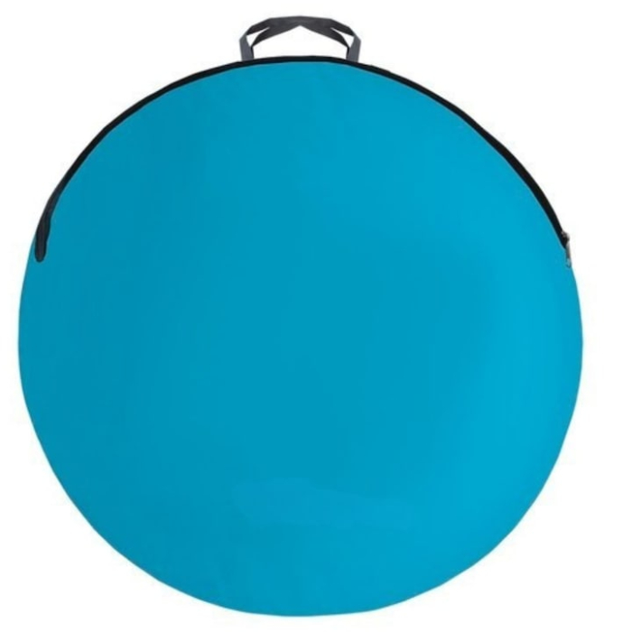 Cort de plaja pentru 3 persoane VarioShop®, cu fermoar dublu, protectie UV si vant, pliabil, usor de transportat, montaj instant POP-UP, 200 x 120 x 110 cm, Albastru/Alb [10]