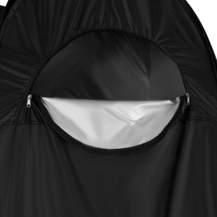 Cort multifunctional portabil 3 in 1 VarioShop®, pentru camping plaja si drumetii, vestiar si cabina de dus auto pliabila, 190 x 110 x 110 cm, Negru [9]