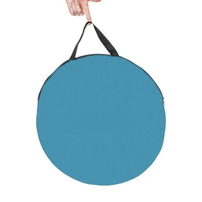 Cort plaja semideschis VarioShop®, turistic, montare rapida POP-UP, protectie UV si rezistent la vant, 145 x 100 x 70 cm, Alb/Turcoaz [3]