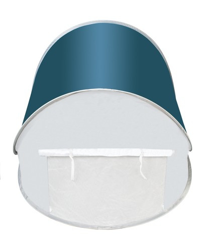 Cort plaja semideschis VarioShop®, turistic, montare rapida POP-UP, protectie UV si rezistent la vant, 145 x 100 x 70 cm, Alb/Turcoaz [4]