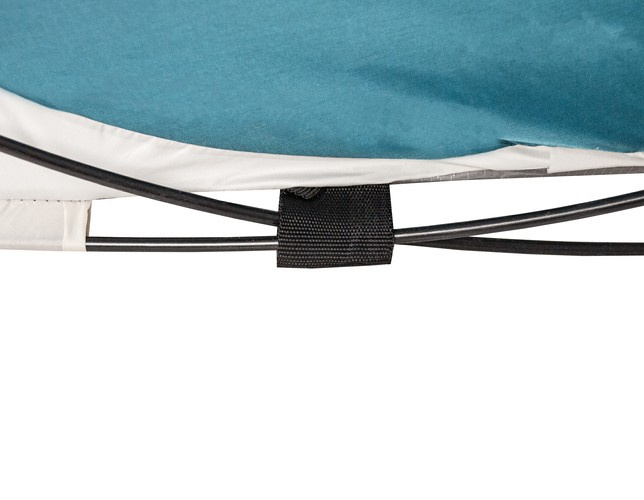 Cort plaja semideschis VarioShop®, turistic, montare rapida POP-UP, protectie UV si rezistent la vant, 145 x 100 x 70 cm, Alb/Turcoaz [7]