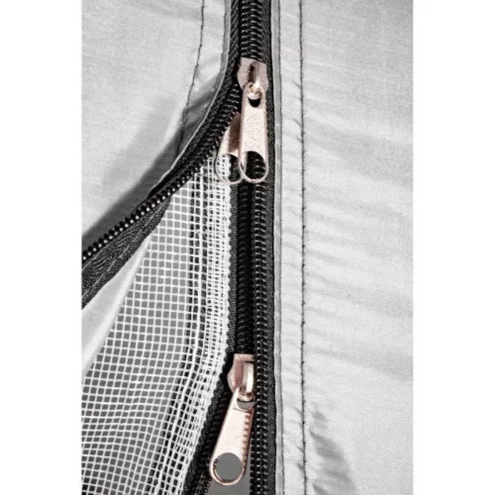 Cort turistic VarioShop pentru 4 persoane, impermeabil, copertina multifunctionala, plasa tantari, 200 x 200 x 110cm, Verde [8]