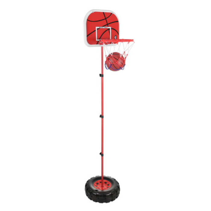 Cos baschet pentru copii VarioShop®, reglabil 109-170 cm, cu suport, panou, minge si pompa, set complet pentru interior si exterior [9]