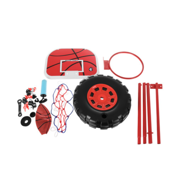 Cos baschet pentru copii VarioShop®, reglabil 109-170 cm, cu suport, panou, minge si pompa, set complet pentru interior si exterior [4]
