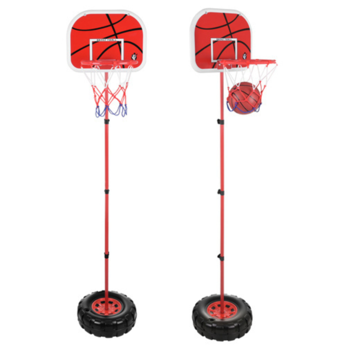 Cos baschet pentru copii VarioShop®, reglabil 109-170 cm, cu suport, panou, minge si pompa, set complet pentru interior si exterior [8]