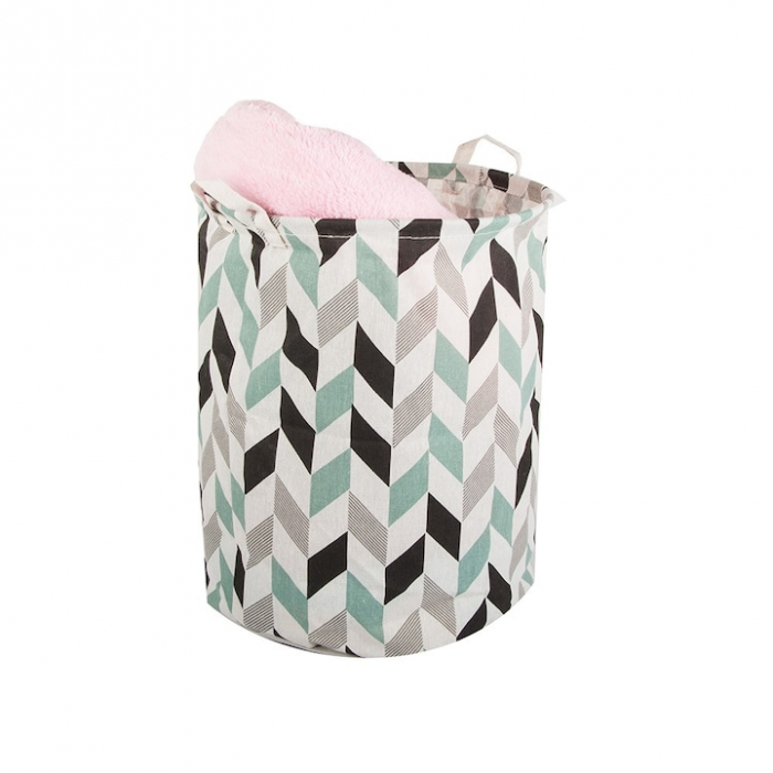 Cos Depozitare pentru Jucarii sau Haine VarioShop®, Capacitate 45 L, Marime XL, Pliabil, Manere pentru Transport, 40 x 35 cm, Multicolor [10]