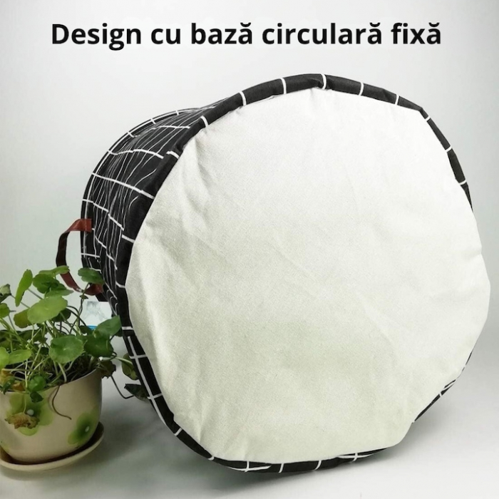 Cos Depozitare pentru Jucarii sau Haine VarioShop®, Capacitate 45 L, Marime XL, Pliabil, Manere pentru Transport, 40 x 35 cm, Negru [4]