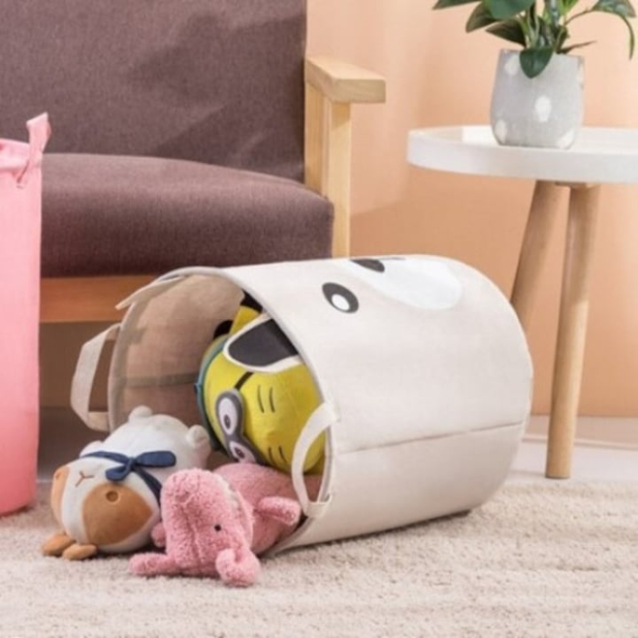 Cos pliabil pentru depozitare VarioShop®, ideal pentru depozitarea jucariilor, lenjeriei de pat, hainelor, din bumbac, capacitate 45L, 40 x 33 cm [5]