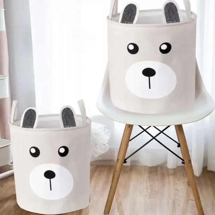 Cos pliabil pentru depozitare VarioShop®, ideal pentru depozitarea jucariilor, lenjeriei de pat, hainelor, din bumbac, capacitate 45L, 40 x 33 cm [2]