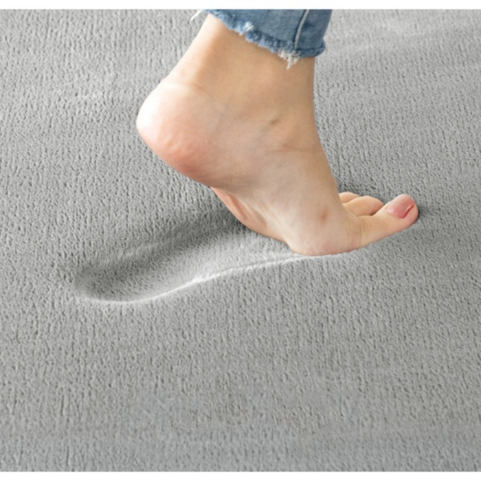 Covoras de baie VarioShop®, absorbant, anti-alunecare, lavabil la masina, uscare rapida, 40 x 60 cm, Gri [5]