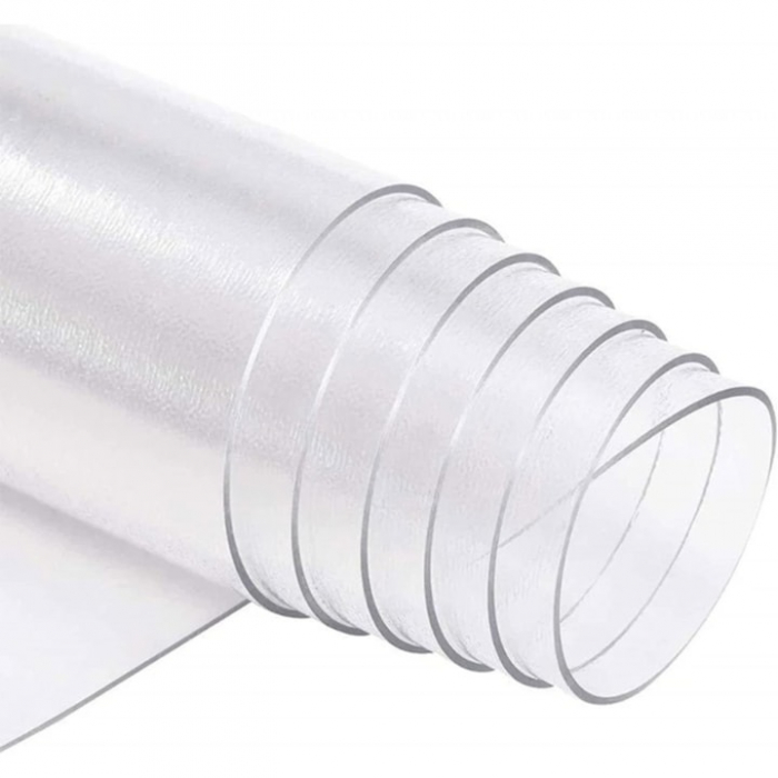 Covoras de Protectie pentru Pardoseala VarioShop®, Contra Zgarieturilor, Mutifunctional, Suprafata Mata, Dimensiuni 140 x 100 cm, Grosime 0.5 mm, Transparent [15]