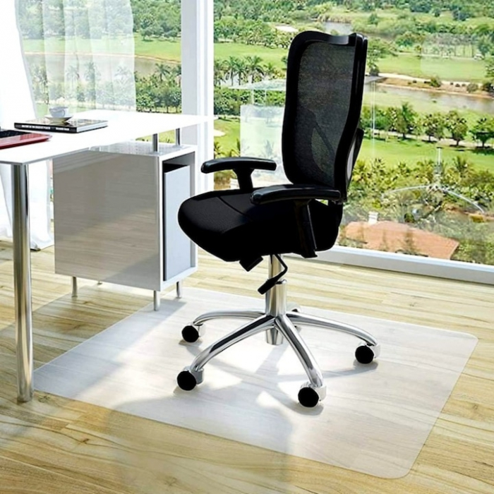 Covoras de Protectie pentru Pardoseala VarioShop®, Contra Zgarieturilor, Mutifunctional, Suprafata Mata, Dimensiuni 140 x 100 cm, Grosime 0.5 mm, Transparent [4]