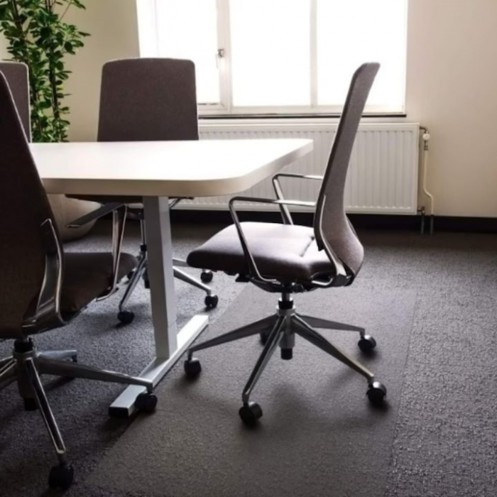 Covoras de Protectie pentru Pardoseala VarioShop®, Contra Zgarieturilor, Mutifunctional, Suprafata Mata, Dimensiuni 130 x 90 cm, Grosime 0.5 mm, Transparent [5]