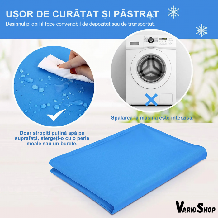 Covoras de Racire pentru Animale de Companie, VarioShop®, pentru Podea, Canapea, Masina, Impermeabil, Non-toxic, Rezistent la Uzura, 65 x 50cm, Albastru marin [37]
