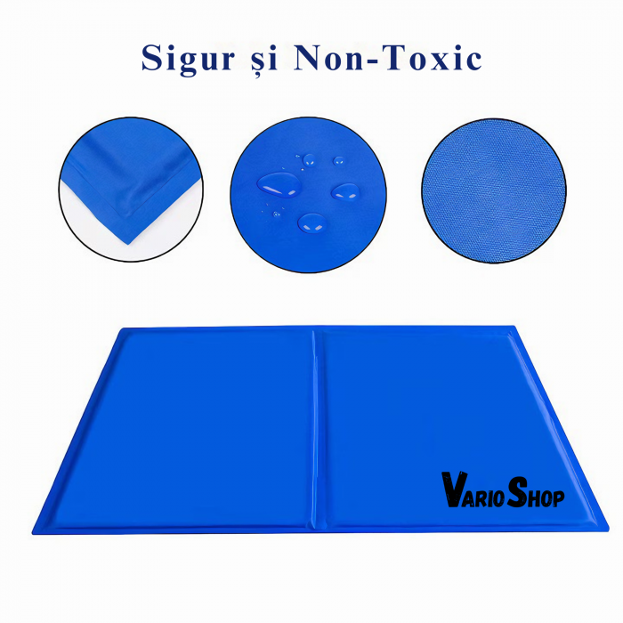 Covoras de Racire pentru Animale de Companie, VarioShop®, pentru Podea, Canapea, Masina, Impermeabil, Non-toxic, Rezistent la Uzura, 65 x 50cm, Albastru marin [27]