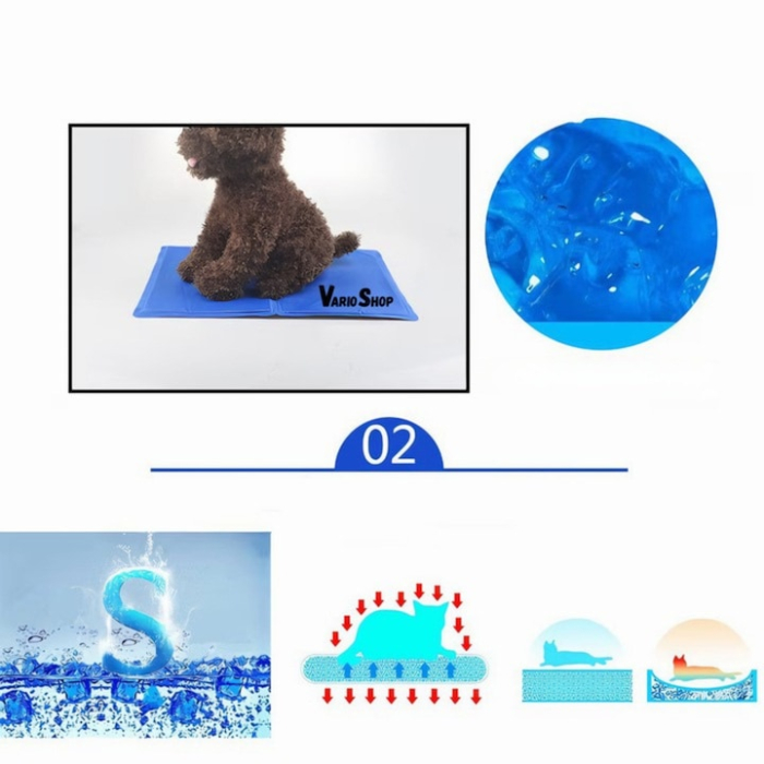 Covoras de Racire pentru Animale de Companie, VarioShop®, pentru Podea, Canapea, Masina, Impermeabil, Non-toxic, Rezistent la Uzura, 90 x 50cm, Albastru [16]