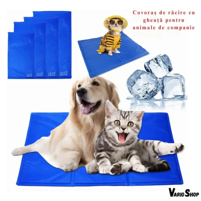 Covoras de Racire pentru Animale de Companie, VarioShop®, pentru Podea, Canapea, Masina, Impermeabil, Non-toxic, Rezistent la Uzura, 90 x 50cm, Albastru [13]