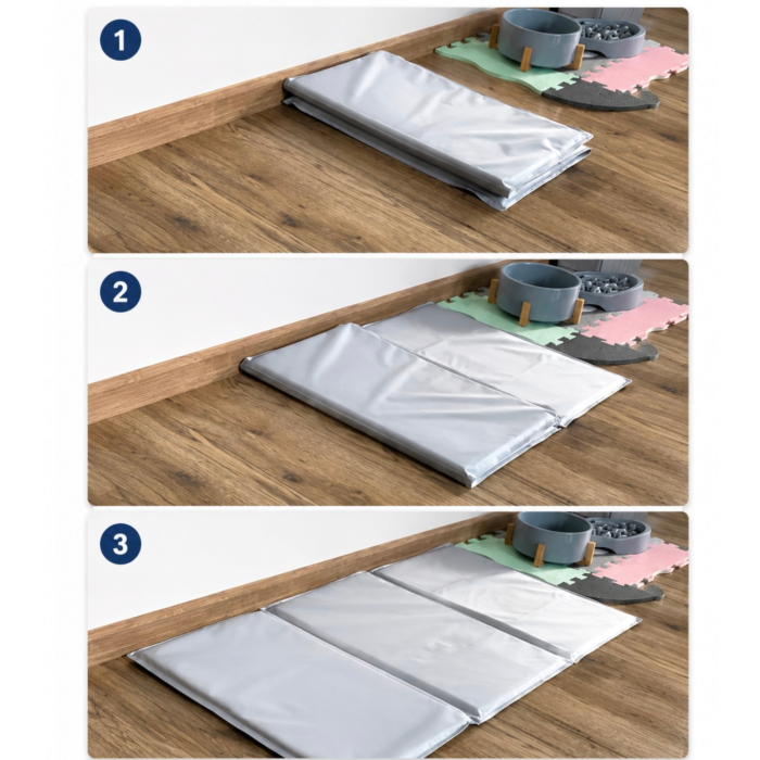 Covoras de racire pentru animale de companie VarioShop®, pentru podea, canapea, masina, pliabil, impermeabil, usor de curatat, 110x70 cm [3]
