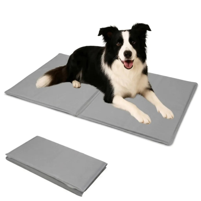 Covoras de racire pentru animale de companie VarioShop®, pentru podea, canapea, masina, pliabil, impermeabil, usor de curatat, 65x50 cm, gri [9]