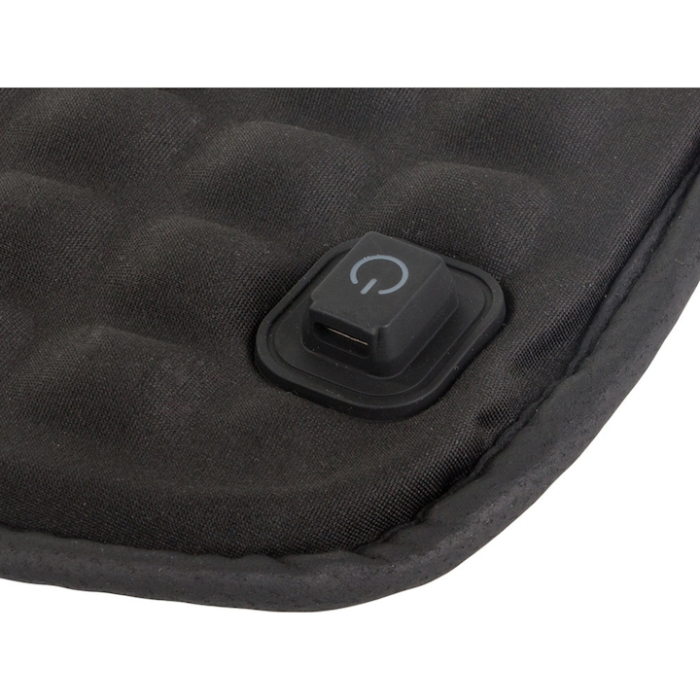 Covoras incalzit electric pentru sezut VarioShop®, perna de scaun cu incalzire USB, 5 trepte de temperatura, antiderapanta, ideala pentru masina, birou sau acasa, 44 x 38.5 cm, Negru [4]