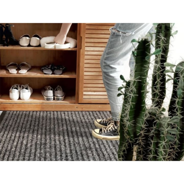 Covoras pentru intrare VarioShop®, cu suprafata din fibra sintetica si baza cauciucata antiderapanta, rezistent, modern si usor de curatat, 60 x 90 cm [6]