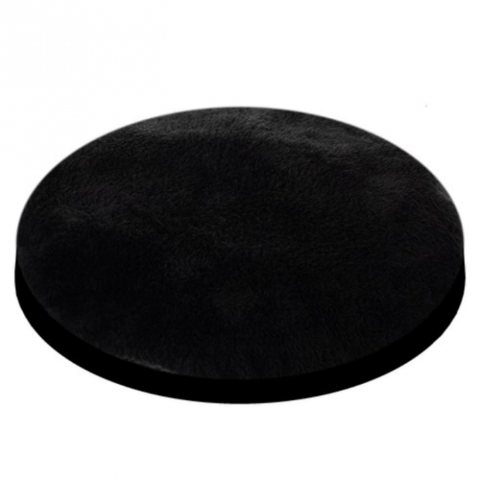 Culcus pentru Pisici si Caini VarioShop® in forma de casa cu urechi de pisica, material din plus, moale, confortabil, rezistent la apa, usor de spalat si intretinut, 36 x 36 x 36 cm, Negru [12]