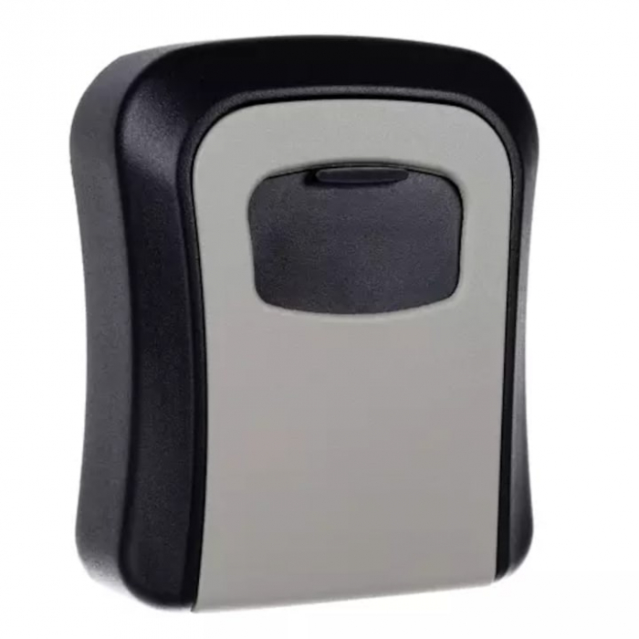 Cutie pentru depozitarea cheilor VarioShop®, cifru mecanic resetabil, inchirieri regim hotelier, montare pe perete, din otel, neagra/gri, 11.5 x 9.5 cm, Negru/Gri [6]