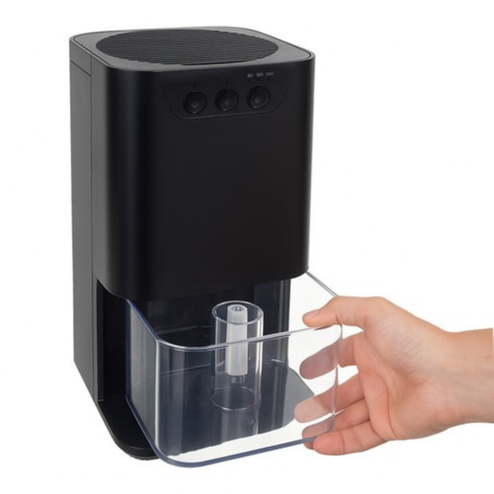 Dezumidificator de aer compact VarioShop® 1400 ml, tehnologie Peltier silentioasa 36W, temporizator 8/12/16 ore, oprire automata, rezervor detasabil, LED ambiental 7 culori, negru [15]