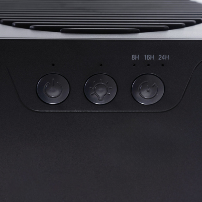 Dezumidificator de aer compact VarioShop® 1400 ml, tehnologie Peltier silentioasa 36W, temporizator 8/12/16 ore, oprire automata, rezervor detasabil, LED ambiental 7 culori, negru [14]