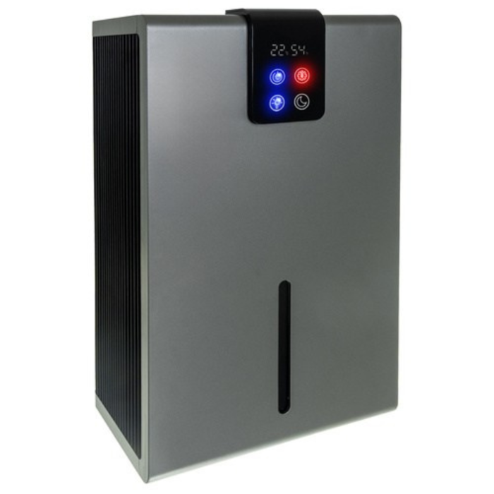 Dezumidificator de aer compact VarioShop®, cu LED ambiental si telecomanda, 1000 ml/zi, rezervor detasabil 2.2L, operare silentioasa, tehnologie Peltier, argintiu [12]