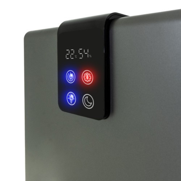 Dezumidificator de aer compact VarioShop®, cu LED ambiental si telecomanda, 1000 ml/zi, rezervor detasabil 2.2L, operare silentioasa, tehnologie Peltier, argintiu [7]