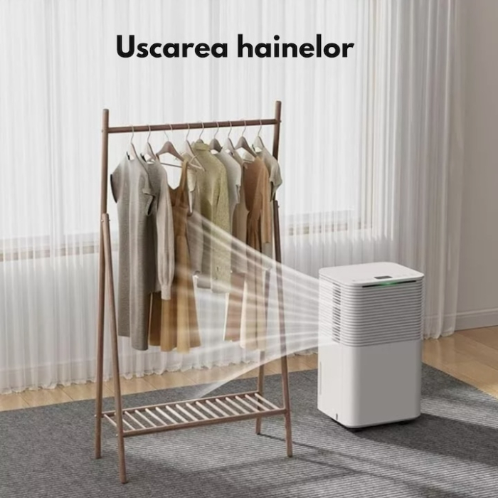 Dezumidificator de aer VarioShop, 12L/24h, control WiFi, alb, 44, 5x25, 5x22cm [4]