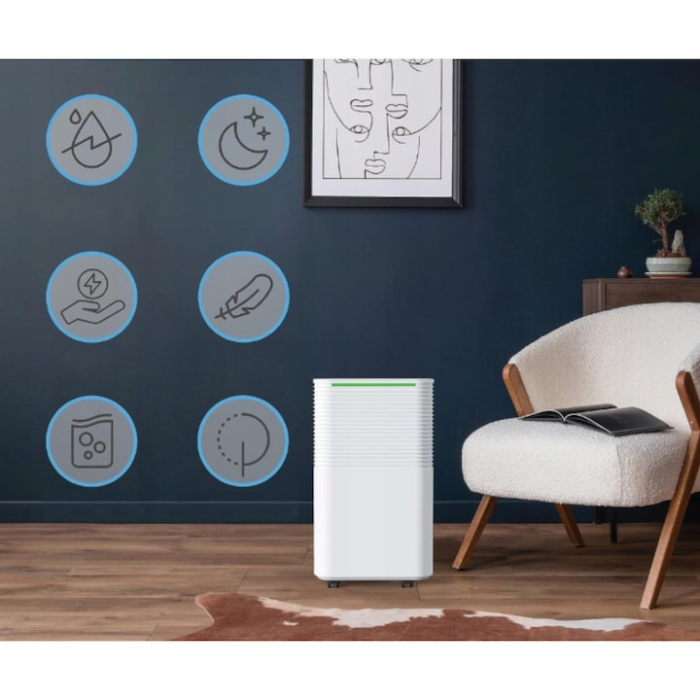 Dezumidificator de aer VarioShop, 12L/24h, control WiFi, alb, 44, 5x25, 5x22cm [10]