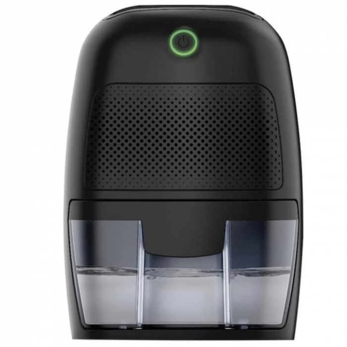 Dezumidificator pentru Casa VarioShop®, Functie de Oprire Automata, Portabil, Silentios, Capacitate Rezervor 600 ml, 48 ore, Consum Redus de Energie, 21 x 15 x 11 cm, Negru [1]