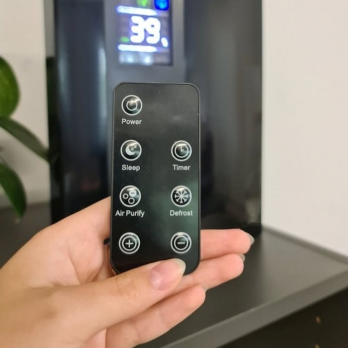 Dezumidificator si Purificator de Aer VarioShop®, Afisaj Temperatura/Umiditate, Tehnologie Peltier, Silentios, Anti-Mucegai, Telecomanda, Randament 650ml/zi, Putere 90W, Negru [11]