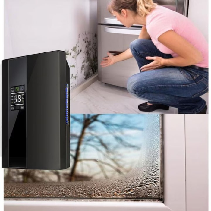 Dezumidificator si Purificator de Aer VarioShop®, Afisaj Temperatura/Umiditate, Tehnologie Peltier, Silentios, Anti-Mucegai, Telecomanda, Randament 650ml/zi, Putere 90W, Negru [4]