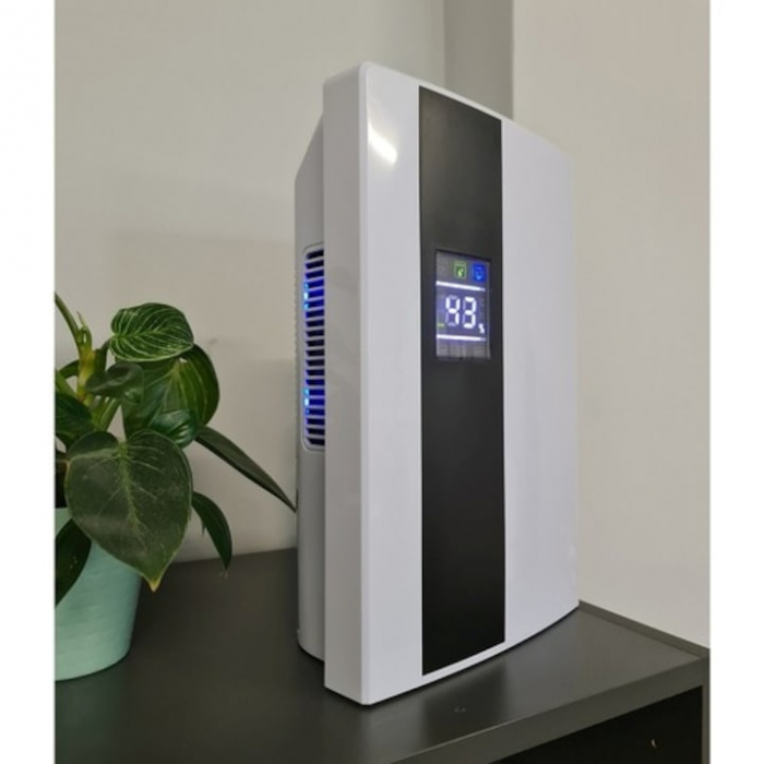 Dezumidificator si Purificator de Aer VarioShop®, Afisaj Temperatura/Umiditate, Tehnologie Peltier, Silentios, Anti-Mucegai, Telecomanda, Randament 650ml/zi, Putere 90 W, Alb [19]