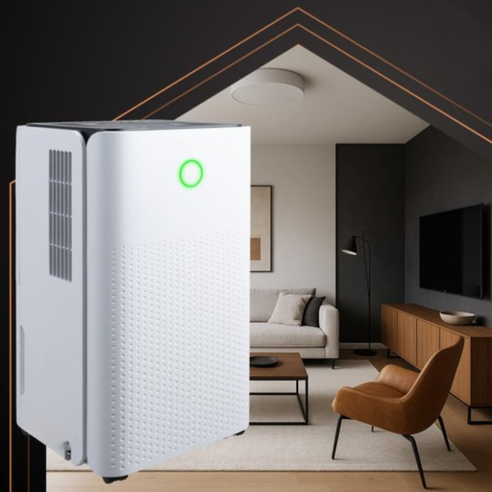 Dezumidificator VarioShop, 12L/24h, control WiFi, putere 200W, alb, 44, 5x25, 5x22cm [6]